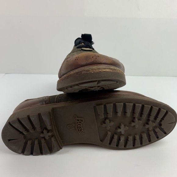 Saddles and Bugs Wingtip Shoes Mens 8M Bass Brown Lace Up Casual - Picture 8 of 8